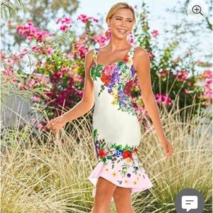 Women’s beautiful multi-colored tiered dress, NWOT!